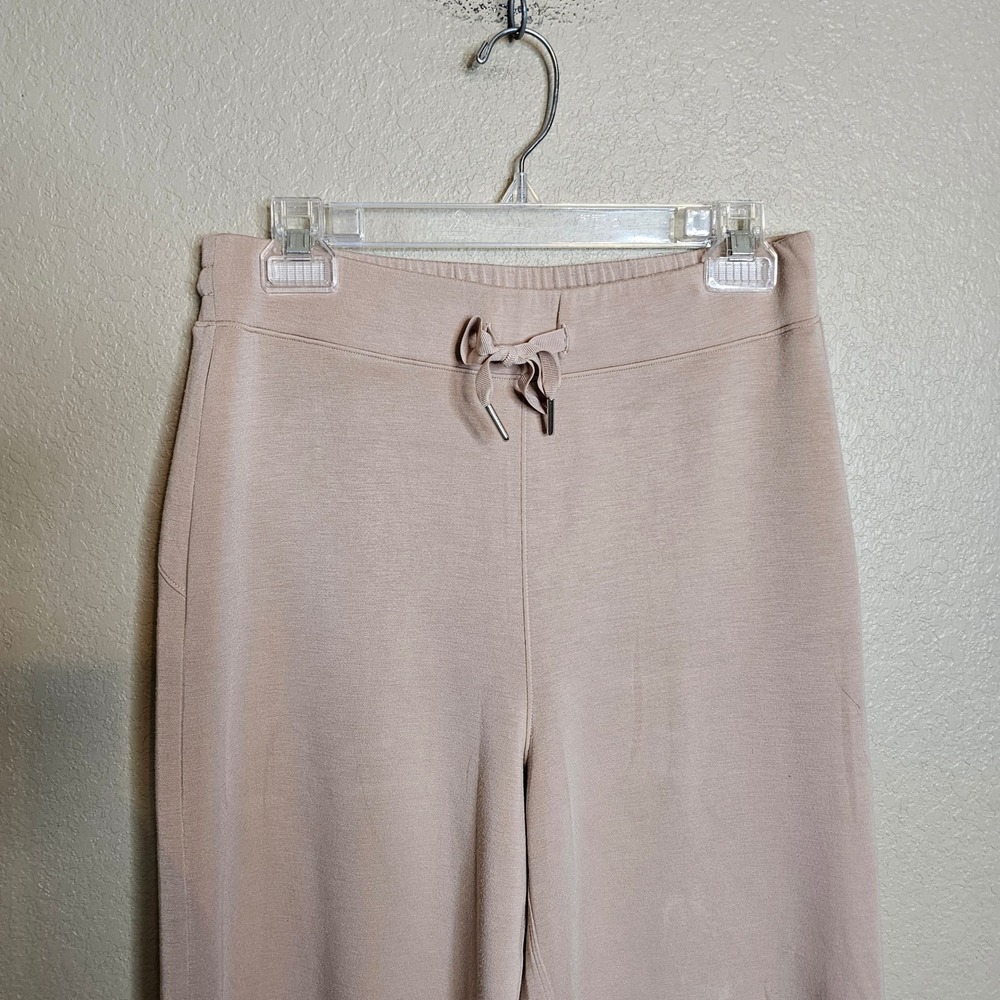 Spanx AirEssentials Wide Leg Pants Lunar Tan Beige Size Medium Tall - Picture 3 of 11